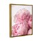Stupell Industries Blush Pink Peonies Florals Framed Floater Canvas Wall Art